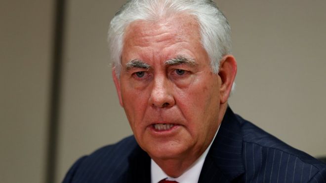 U.S. Secretary of State, Rex Tillerson