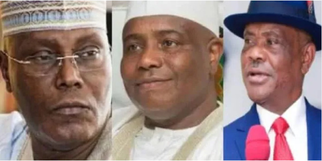 Photo of Atiku, Tambuwal and Wike